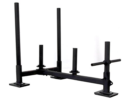 CFF Gen 3 High/Low Push Pull Sled with Heavy Duty Replaceable Skis, Black - Thumbnail 7