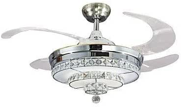 SCH Candelabro de 42 Pulgadas de Cristal Invisible para Ventilador de