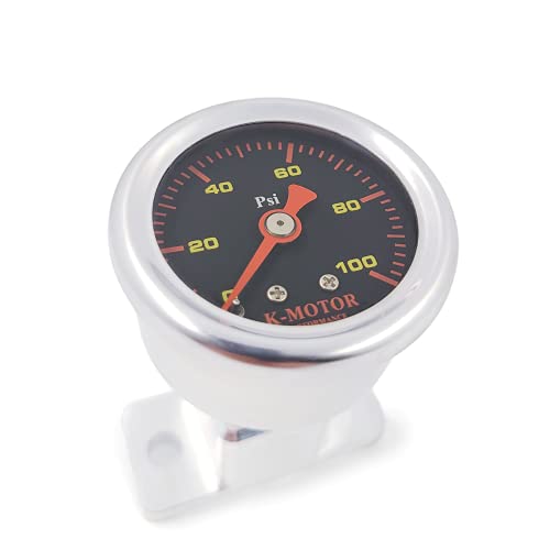 KMOTOR PERFORMANCE Pressure Gauge Meter for Fuel and Oil 1/8 Npt