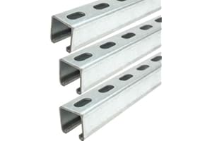 ONLINE METAL SUPPLY 1-5/8" x 1-5/8", 12 Gauge, Galvanized Steel Strut Channel, Slotted (3, 36 inches (3 Pack))