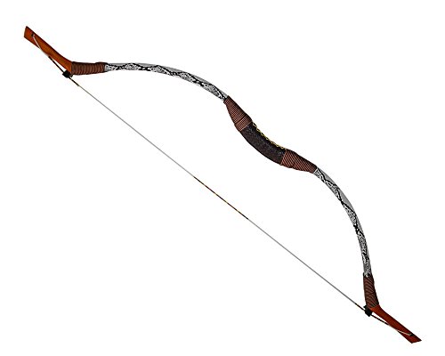 GEOLIFY Cobra Snakeskin Traditional Archery Hunting Horsebow Handmade Longbow 20-110LBS H1C