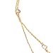 Spinningdaisy Crystal Accent Double Chain Satellite Choker Necklace (Gold)