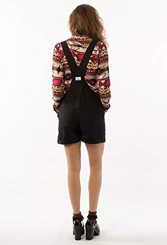 black oversized dungarees