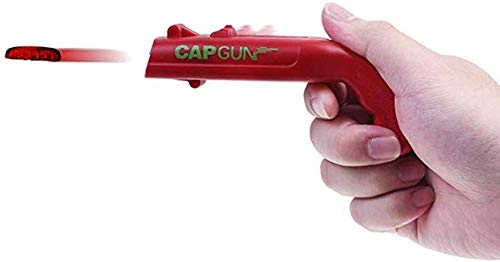 4 Pack Bottle Opener Creative Bottle Opener Cap Gun Plastic Beer Bottle Opener Cap Launcher Shooter for Home Bar Party Drinking Game (Red and Grey)