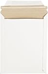 Pratt MJ-2 Self-Seal Stay Flat Mailer, White, 7" x 9" (Pack of 100)