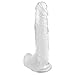 8Inch Personal Dicks for Women Color Clear