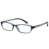 EyeBuyExpress Shield Blue Reading Glasses Magnification Strength 4.25