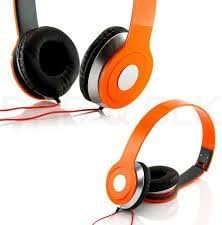 SoundStrike 3.5mm Foldable Headphone Headset for Dj Headphone Mp3 Mp4 Pc Tablet sandisc Music Video and All Other Music Players (Orange)