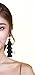 New Trend Beautiful Stud Black Tassel Earrings for Women Set, Cute earrings for graduation pom and everyday wear (Black)