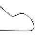 HANGERWORLD 20 Strong 16.1inch Metal 10 Gauge Silver Wire Remat Clothes Garment Notched Trouser Bar Hangers.