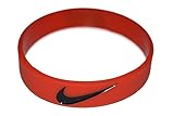 Nike NK2 Baller Band Silicone Rubber Basketball Baseball Football Running Wristband Bracelet (Red/Black)