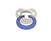 NUK Translucent Pacifier (0-6m) 2pk Silicone, Boy Colors