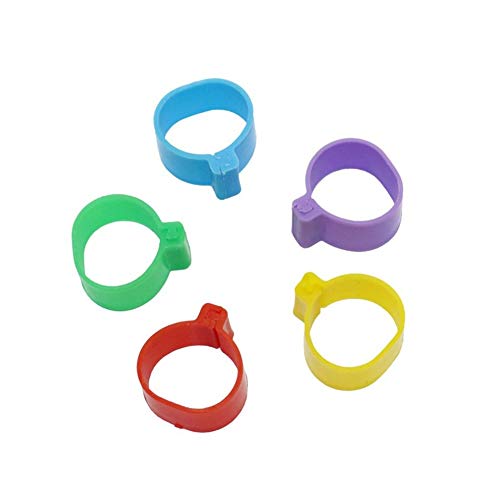 greenwoodhomer Taubenringe, 8 mm, Bajonett-Identifikationsring, zum Öffnen, Taubenring, farbig, 100 Stück – Bild 4