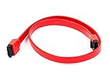 Monoprice 108784 18-Inch SATA 6Gbps Cable with Locking Latch, Red