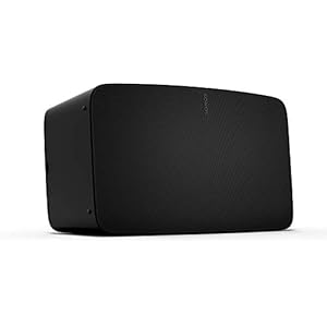 Sonos Five WLAN-speaker, zwart, krachtige WLAN-luidspreker voor muziekstreaming met goed, kristalhelder stereo hifi…