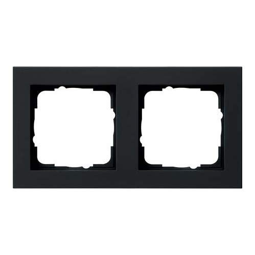 Gira 021209 Cover Frame 2f E2 Matt Black