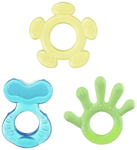 Nuby 3 Step Soothing Teether Set, BPA Free - Colors May Vary.(Pack of 16)