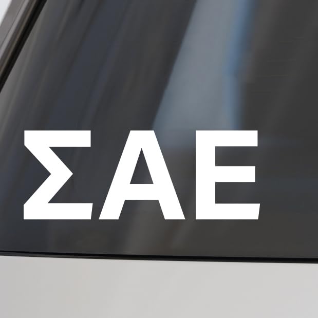 Sigma Alpha Epsilon Fraternity Car Decal