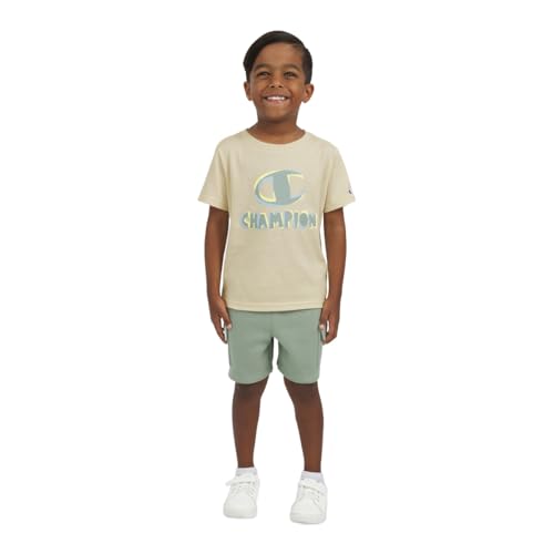 Champion Boys Short Set 2 Piece Active Clothing Set for Toddlers Short Sleeve T…