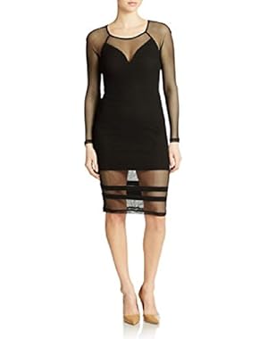 Long-Sleeve Mesh-Paneled Body- Jet Black M
