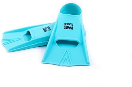 Boron NTO Swim Junior Studded Children's Silicone Swimming Fins For Swim Training Short Sports Comfortable Training Flippers, Children's, Junior Silikon Kurze Trainingsschwimmflossen für Schwimmtraining