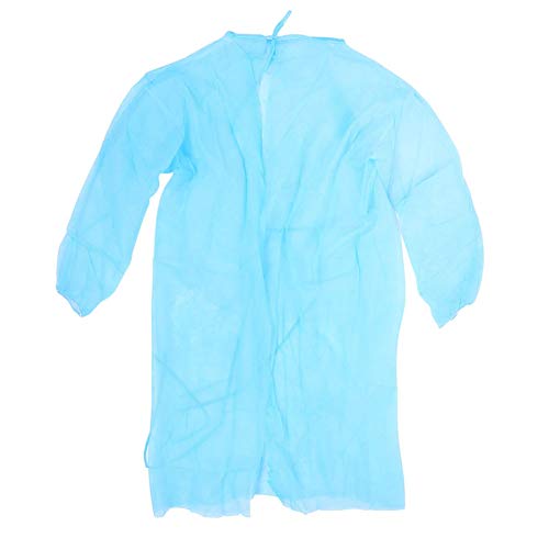 Disposable Tattoo Surgical Gown - Cimenn Thin And Light Fabric Tattoo Clothing Overalls Garment Blue