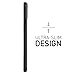 totallee iPhone X Case, Thinnest Cover Premium Fit Ultra Thin Light Slim Minimal Anti-Scratch Protective - for Apple iPhone X (2017) (Pitch Black)