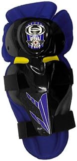 HRP Sports Flak Tech Shin Guards Motocross Shin Guards (Youth Size (under 5'5"), Blue)