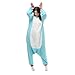 Adult Unisex Blue Unicorn Animal Kigurumi Pajamas Cosplay Birthday Party Wear S