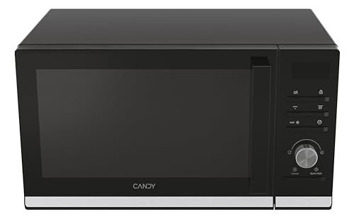 Moderna CMGA25TNDB, Microondas con Grill, 25L, 1400W, 6 Niveles de Potencia, Digital, 8 Funciones, Bloqueo Seguridad, Plato 27CM, Grill Rack, Autolimpieza, App hOn, Negro
