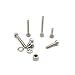 HVAZI Metric M2.5 Stainless Steel knurled Socket Head Cap Screws Kit;Screws Lengths from 4mm to 20mm;with Hex Nuts/Nylon Lock Nuts/Flat Washers
