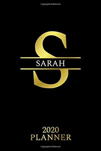 Sarah: 2020 Planner - Personalised Name Organizer - Plan Days, Set Goals & Get Stuff Done (6x9, 175 Pages) (Creative Planners For Gift)