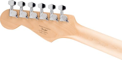 Squier by Fender Debut Collection HT HSS Stratocaster E-Gitarre, Laurel Griffbrett, Weißes Schlagbrett, 2 Tone-Sunburst