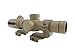 Monstrum Tactical 1-4x20 Rifle Scope with Rangefinder Reticle and Offset Reversible Scope Rings (Flat Dark Earth/Flat Dark Earth Rings)