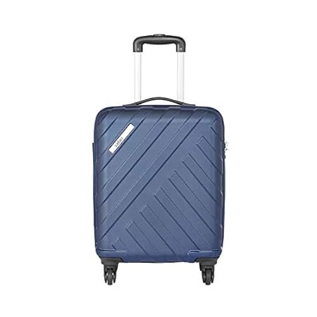 Safari Harbour 55 Cms Polycarbonate Blue Cabin TSA Lock 4 wheels Hard Suitcase