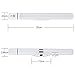 Firecore Sensor Closet Light, Portable Wireless Battery Operated LED Magnetic White Nightlight for Wall Lamp, Flashlight, Reading Light, Emergency Light, White 2-Packs (Battery Included)