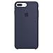 Apple Silicone Case for iPhone 7 Plus - Midnight Blue