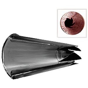 Nickel Plated Steel Cake Decorating Special Swirl Pastry Tube