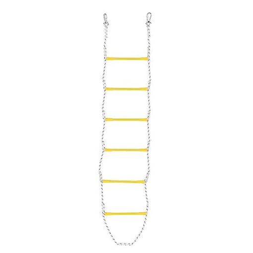 X Ben 7.5' Rope Ladder with 2 Hooks for Kids & Adults, Climbing Game for Swing Accessories, Tree House, Playground, Play…