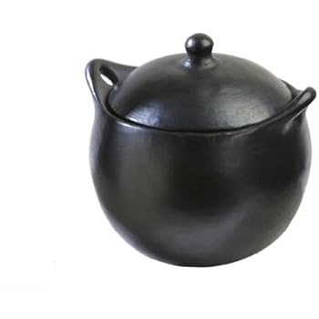 La Chamba Black Clay Soup Pot, Medium (3.5 Qt)
