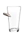 Barbuzzo Last Man Standing - Bullet Pint Glass - Durable Hand Blown Glass - Hand Sculpted with a Faux 50 Caliber Bullet - Great Man Gift and Addition to the Man Cave - Holds 17 Ounces