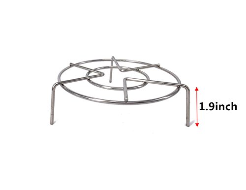 Set of 2 Heavy Duty Round Stainless Steel Steamer Rack Stand(2.75 Inch Height+1.9 Inch Height) - Thumbnail 2