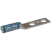 Two Hole Lug Compression Connector, 6 AWG