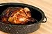 Euro-Ware Oval Carbon Steel Non-Stick Enamel Roaster with Cover, X-Large/22-25 lb, Black