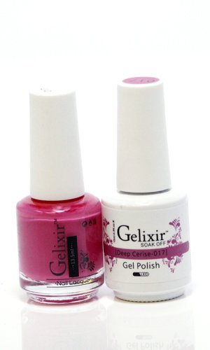 Gelixir matching color & nail laquer Deep Cerise -017