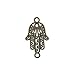 iloveDIYbeads 38pcs Craft Supplies Antique Silver Bronze Hamsa Hand of Fatima Symbol Charms Pendants for Crafting, Jewelry Findings Making Accessory for DIY Necklace Bracelet (M141)