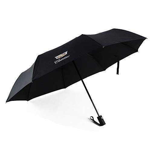 AUTO Open Large Folding Umbrella Windproof Sunshade with Car Logo for Cadillac - Thumbnail 6