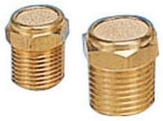 PneumaticPlus BV-28 Sintered Bronze Breather Vent Brass 1/4 NPT Pkg 10