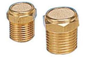 PneumaticPlus BV-18 Sintered Bronze Breather Vent - Brass Body 1/8" NPT (Pack of 10)