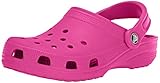 Crocs Classic Clog|Comfortable Slip On Casual Water Shoe, Neon Magenta, 7 M US Women / 5 M US Men